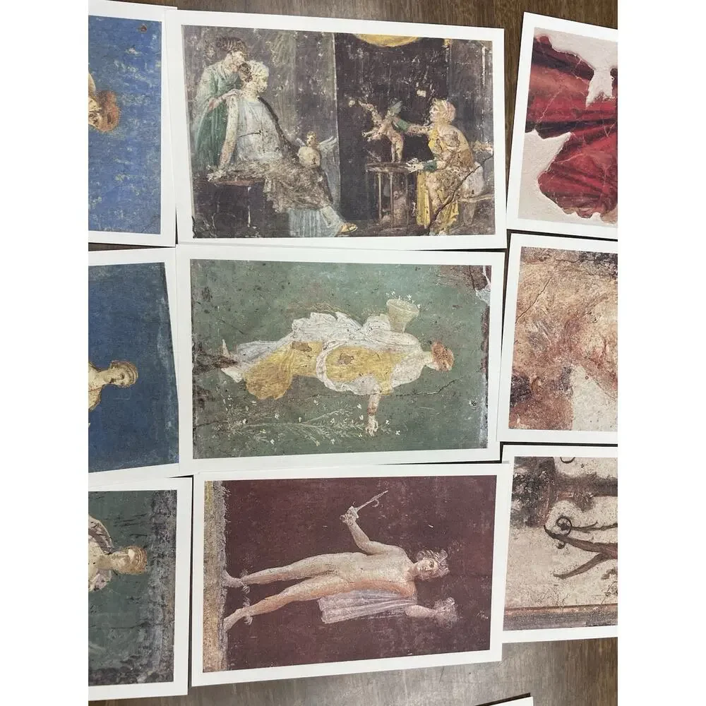 Stabiae Postcard Set Ancient Roman Frescoes Art Pompeii